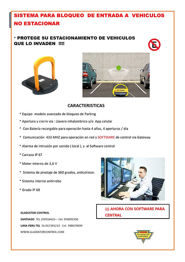 Sistema de Bloqueo de Estacionamientos